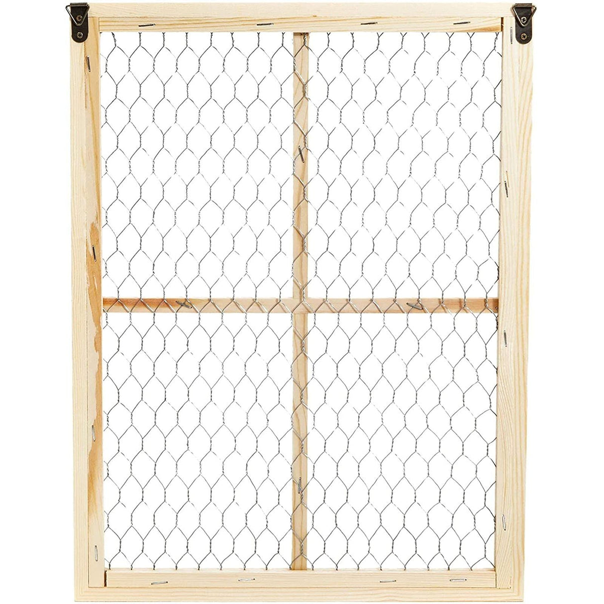 Bright Creations Unfinished Wood Window Frame with Chicken Wire Mesh (12 x 16 in, 2 Pack) Bright Creations