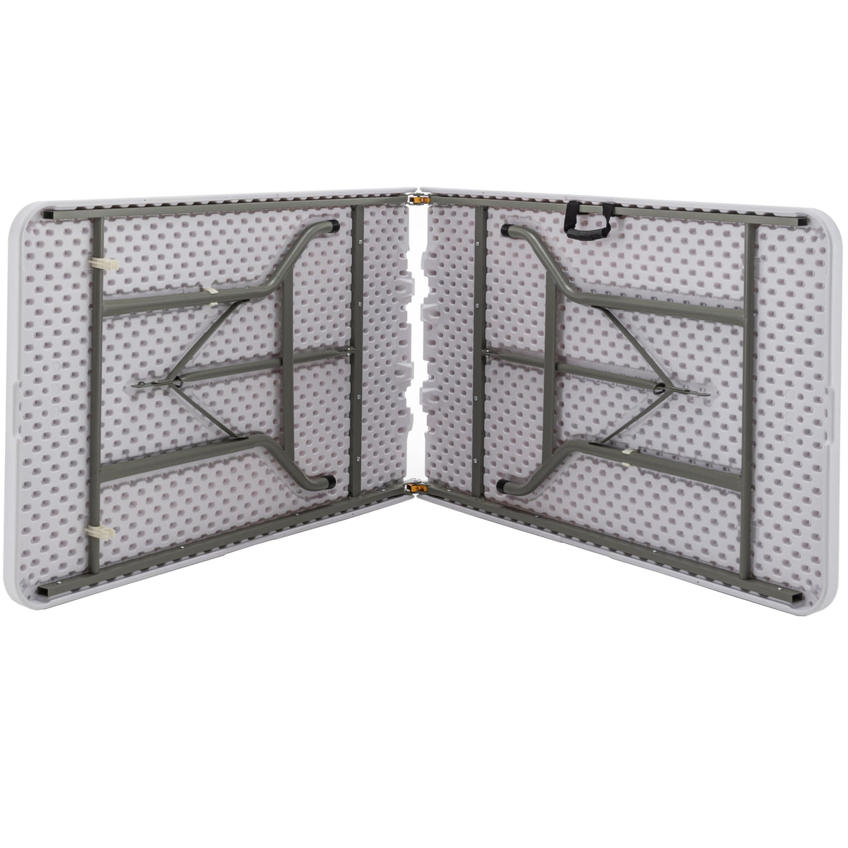 BTEXPERT 8-Foot-96 long White Plastic Folding Table Portable 30" Wide, 29" High, Indoor Outdoor Events Banquet Dining Party Patio, One BTEXPERT