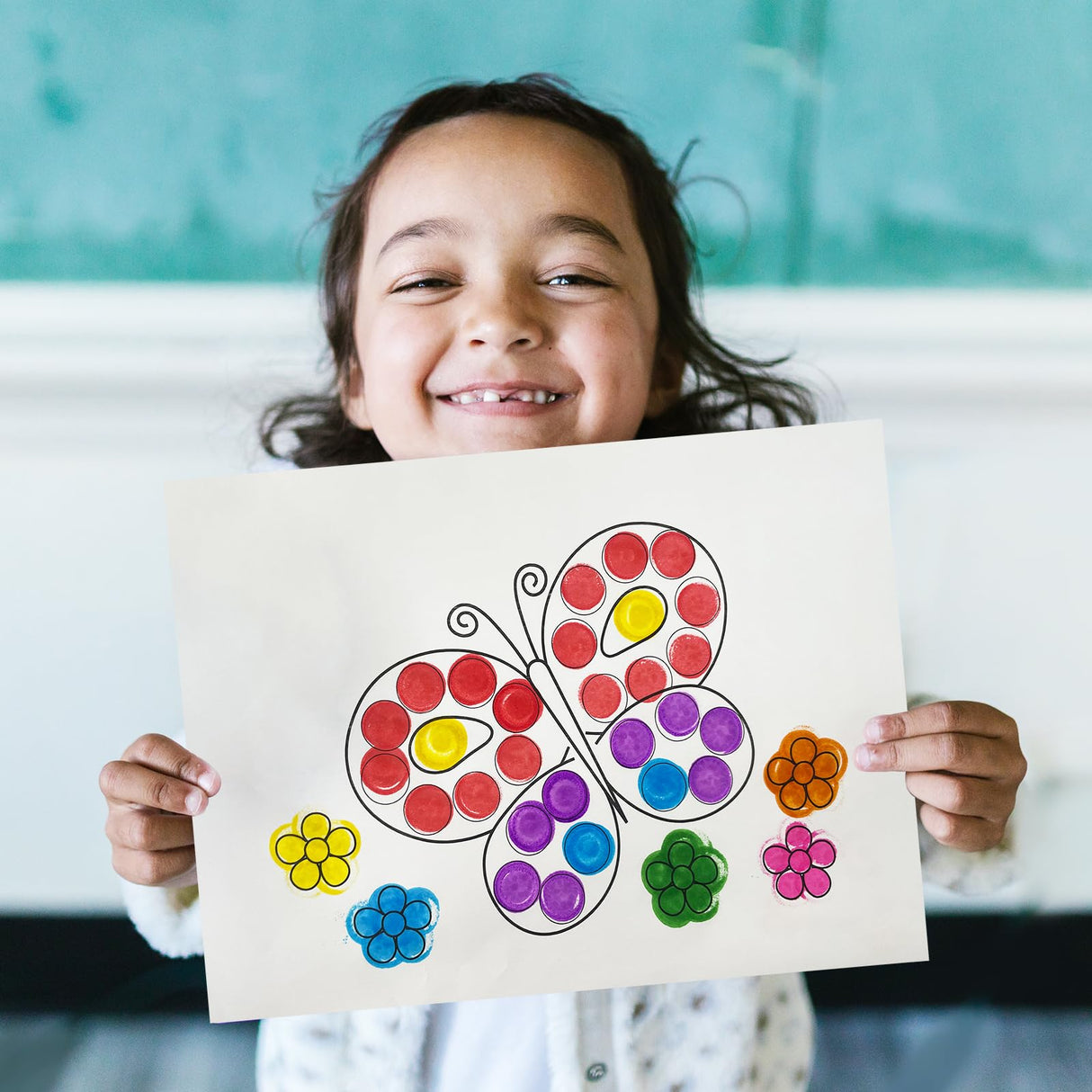 Yuanhe Dot Markers Bingo Daubers - 6 Colors Washable Paint Dotters for Toddlers and Kids Art Supply Yuanhe