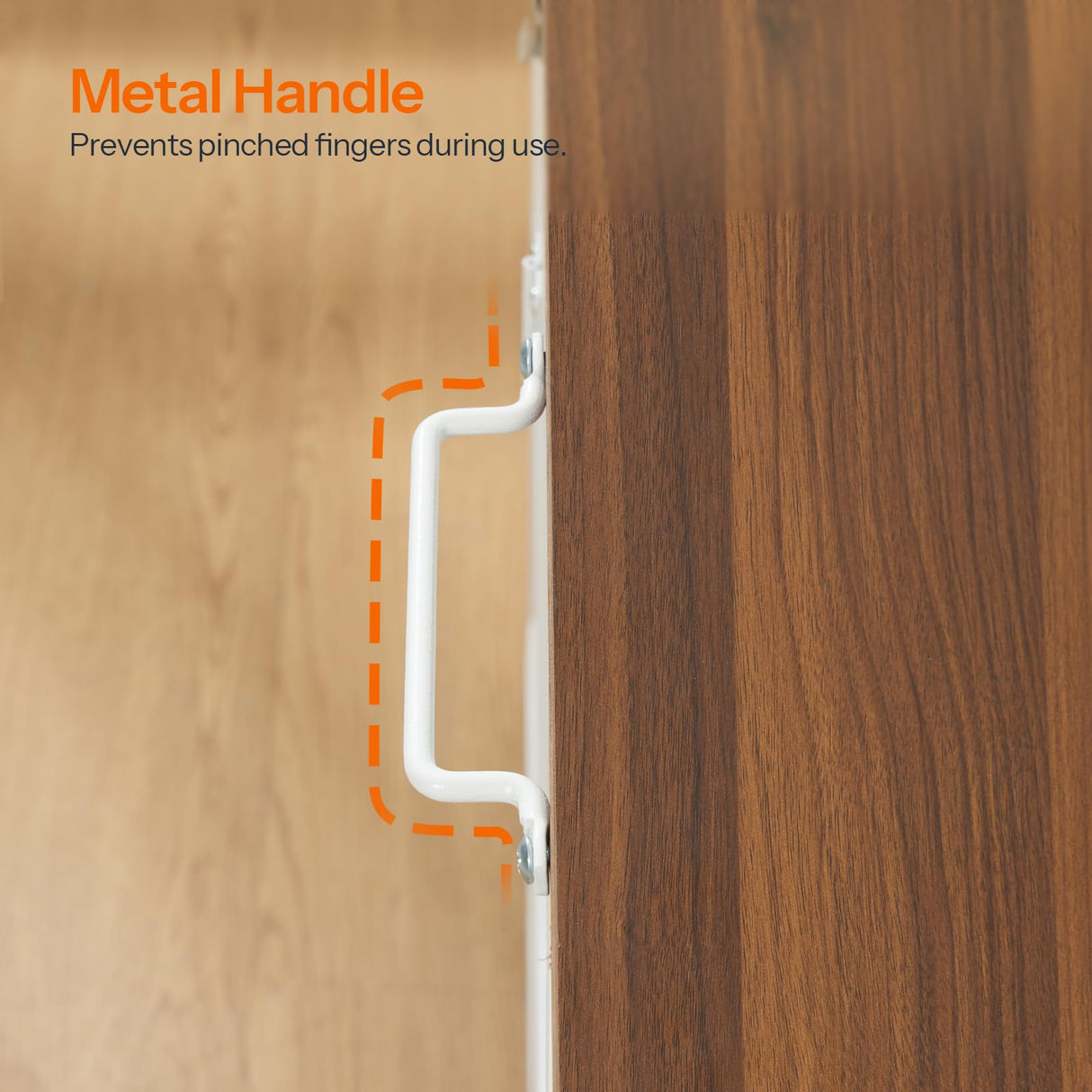 HOOBRO Foldable Dog Crate Furniture, 31.5" Indoor Dog Kennel No Assembly, Wooden Dog Cage Decorative Side End Table, for Medium Small Dogs, White and Walnut WH86GW03 HOOBRO