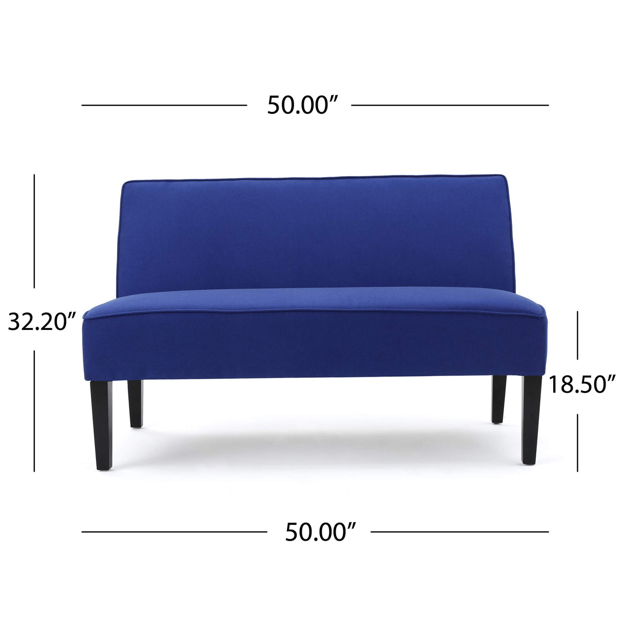 Christopher Knight Home Dejon Fabric Loveseat, Royal Blue, Dimensions: 30.00”D x 50.00”W x 32.20”H Christopher Knight Home