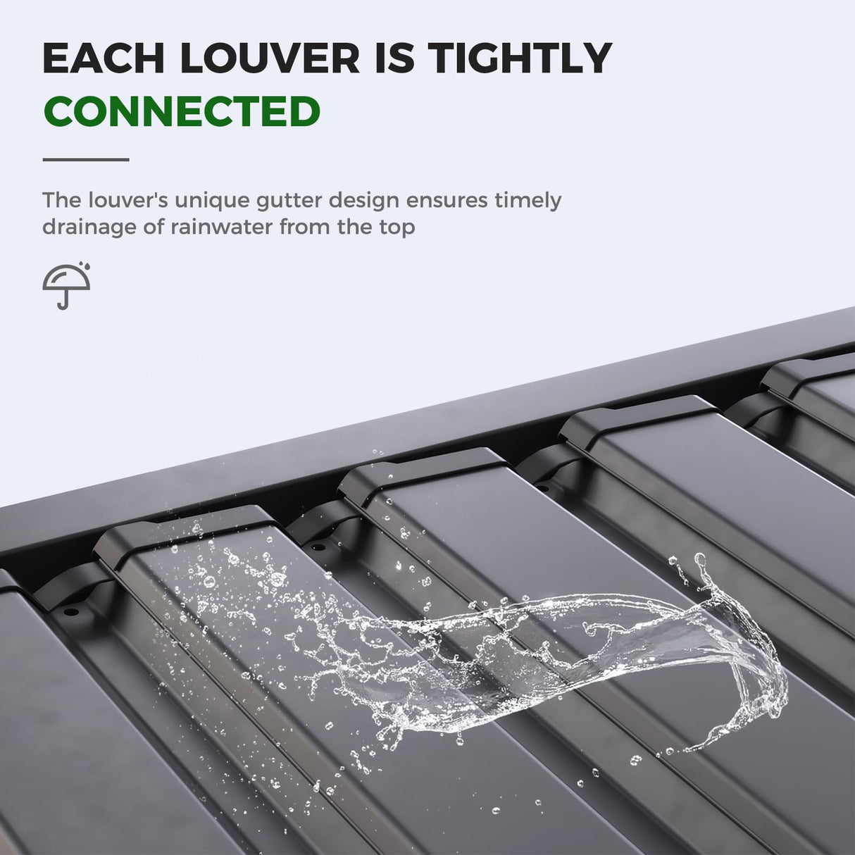 Grand Patio Outdoor 10x13 Aluminum Pergola with Adjustable Louvers and Integrated Drainage System – Outdoor Patio Canopy, Easy Assembly, Carbon Grand patio