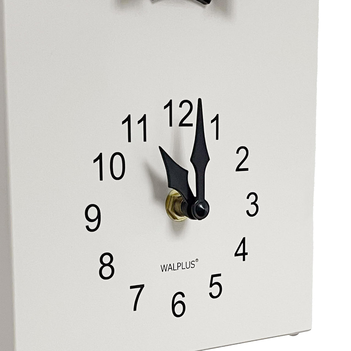 WALPLUS Modern Cuckoo Clocks for Wall Hourly Chiming Coo Coo Clock Volume Adjustable Cookoo Clock Removable Pendulum Christmas Cuckoo Clock Gift White Interior Decoration WALPLUS
