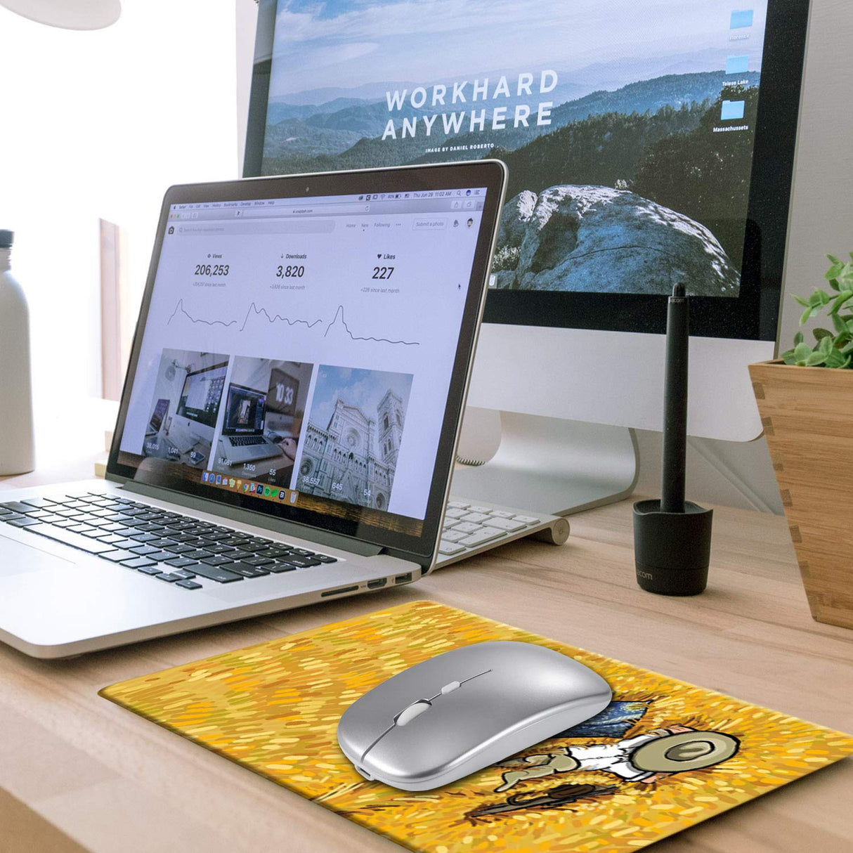 A-SUB Sublimation Mouse Pad Blank Rectangular Blanks 12 pcs for Sublimation Transfer Heat Press Printing Crafts 24x20x0.2cm White A-SUB