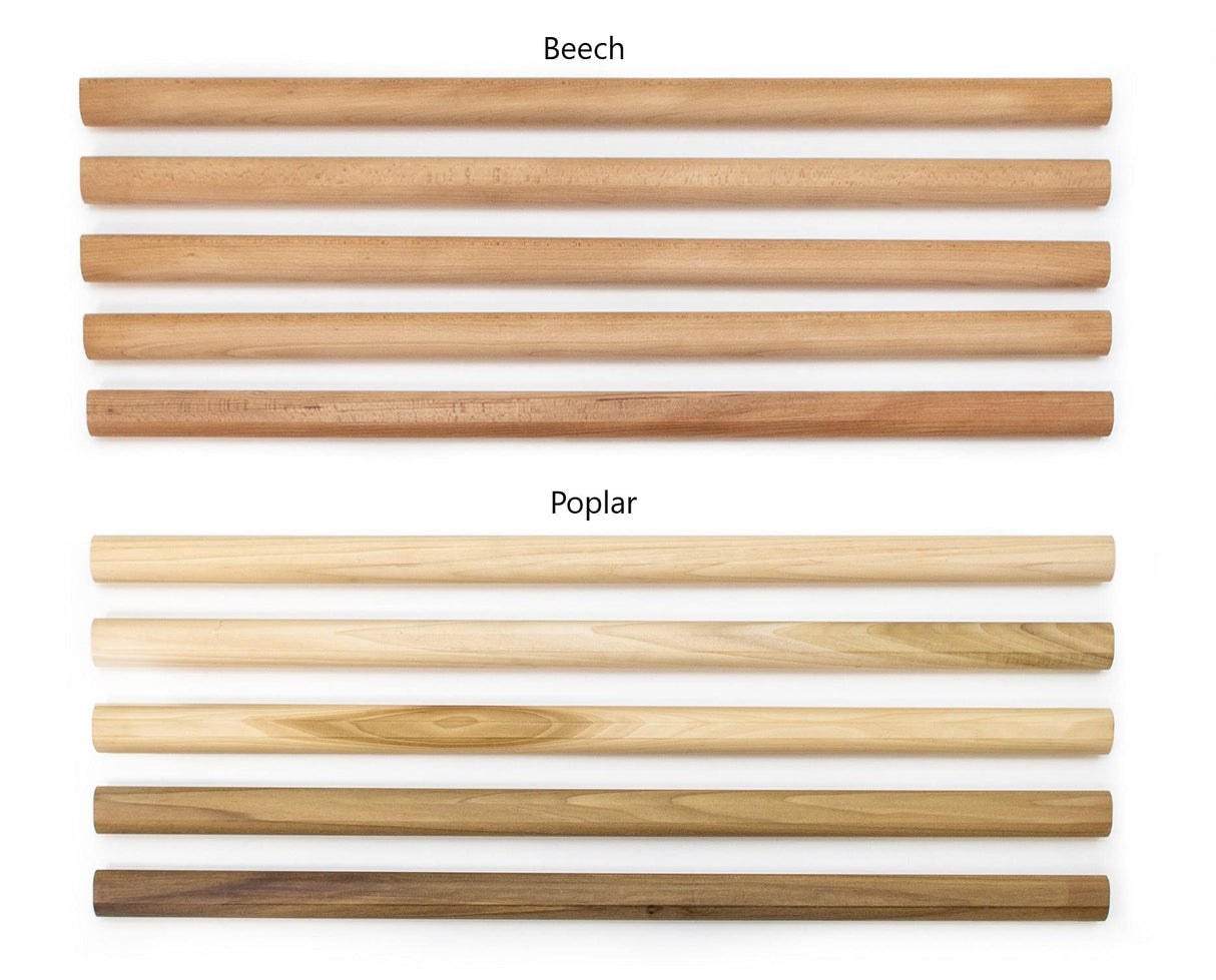 Stall Bar Training Tower: Swedish Ladder with Adjustable Pull-Up Dip Bar Attachment (1.5" Round, Beech Rungs) Beyond Balance