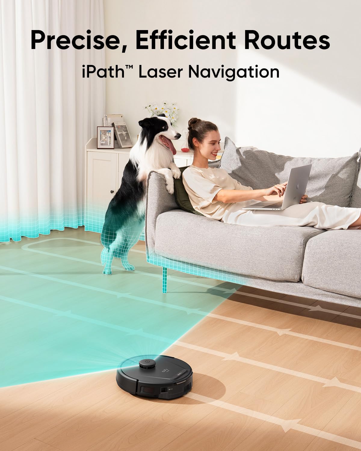 eufy L60 Robot Vacuum with Self Empty Station, Hair Detangling Technology, Up to 60 Days Hands Free Cleaning, 5,000 Pa Suction, Remove Hair, Dust eufy