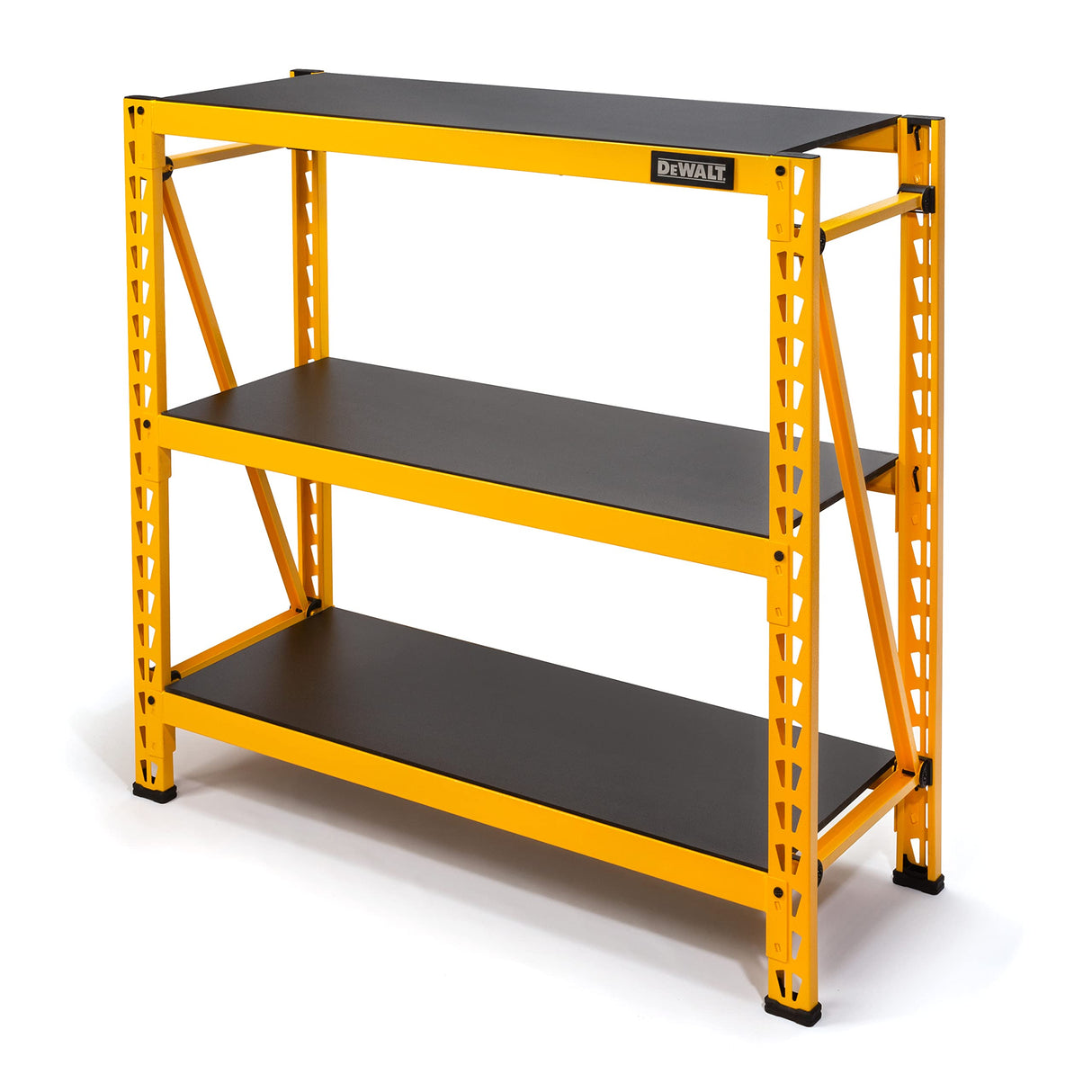 DEWALT 4-Foot Tall, 3-Shelf Industrial Workshop/Garage Storage Rack, Total Capacity: 4,500 lbs. DEWALT