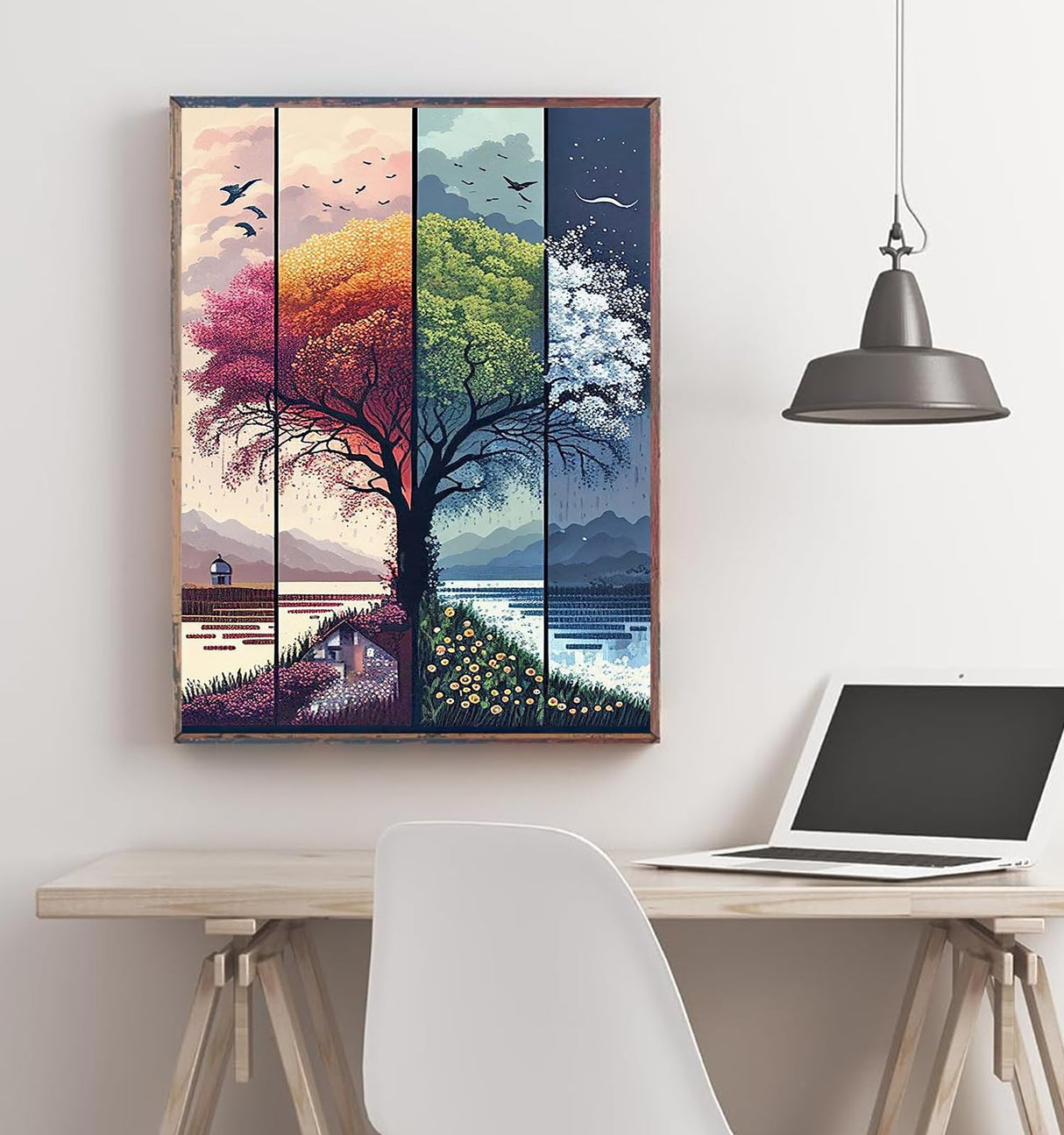 hyzsj 5D Tree of Life Diamond Art Painting,Large Diamond Painting Kits for Adults,DIY Full Drill Crystal Rhinestone Arts,Gem Art Painting with Diamond Home Wall Decor hyzsj