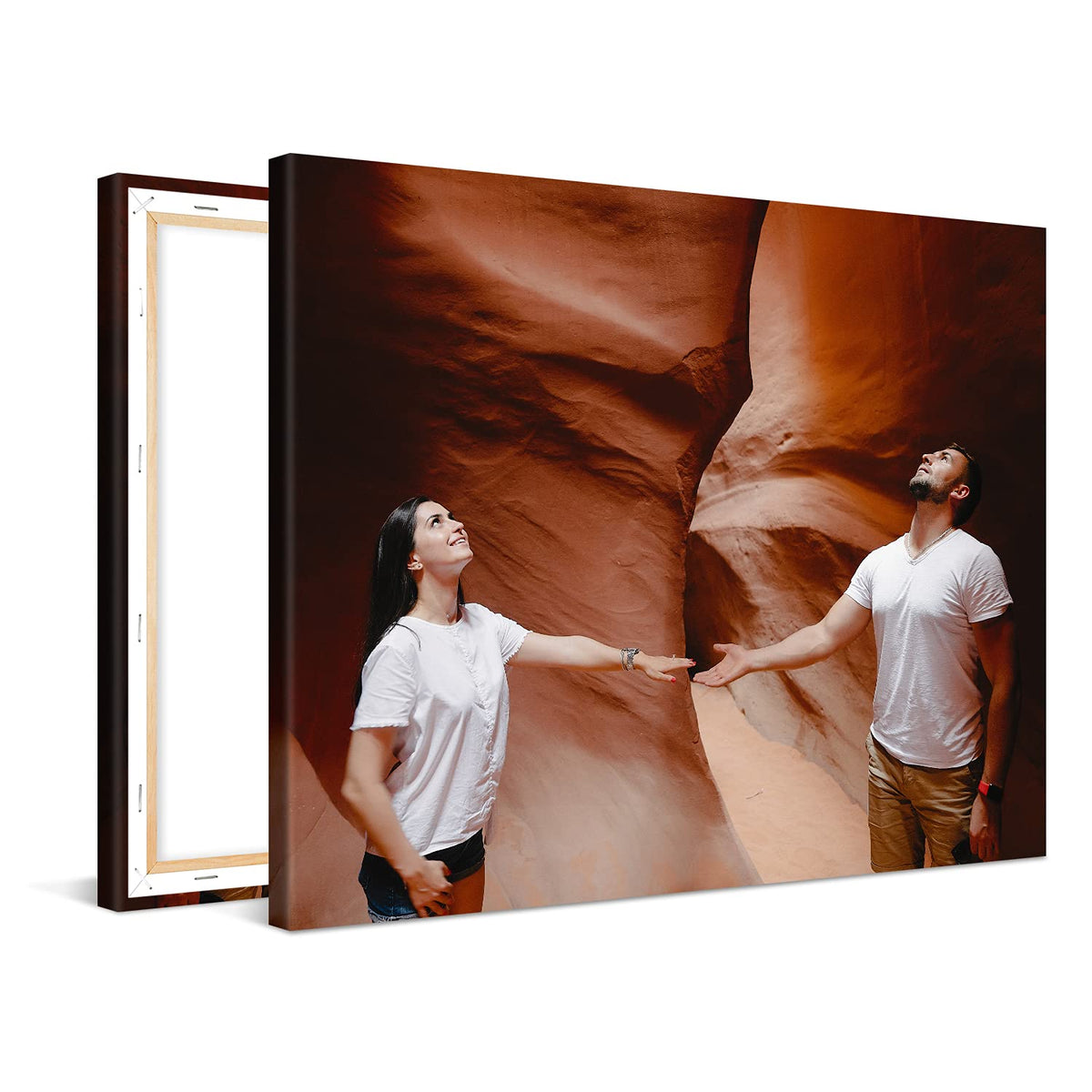 PICANOVA – Custom Canvas Prints with Your Photo 10x8 inch – Customize with Your Own Picture & Text – Personalized Photo Canvas Print Stretched on Wooden Frame – Gallery Wrap Wall Art Decor PICANOVA