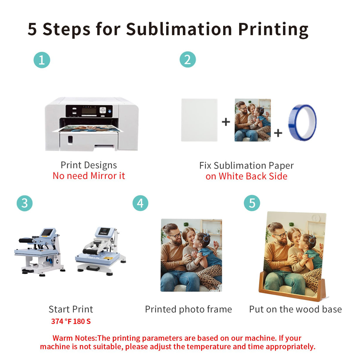 PYD Life 4 Pack Sublimation Night Lights Blanks LED Glass Photo Frames Panels White 8" x 10" with Warm Light,with Wood Stand for Heat Press Machine Printing PYD Life