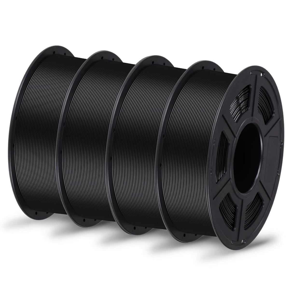 ANYCUBIC PETG Filament 1.75mm Bundle, 3D Printer Filament, Dimensional Accuracy +/- 0.02mm, Exceptional Toughness, Print with Most FDM 3D Printers, 1KG Spool, 4KG Black ANYCUBIC