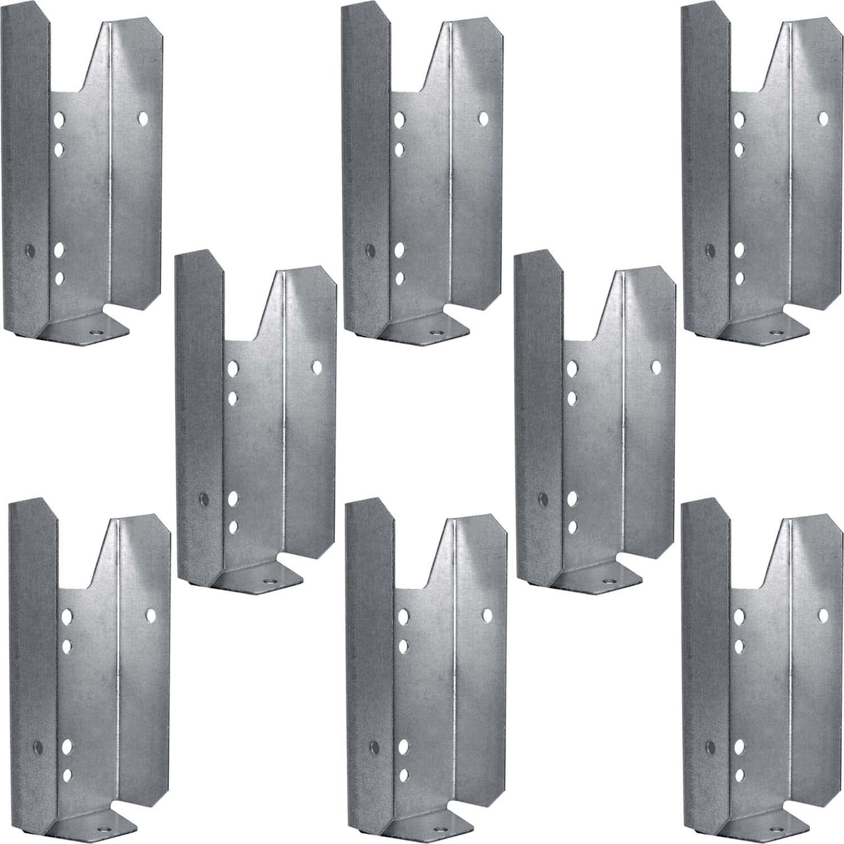 Jake Sales Wood Fence Rail Bracket for 2x4 Dimensional Lumber. Galvanized Steel to Resist Rusting. Quantity 8 Jake Sales