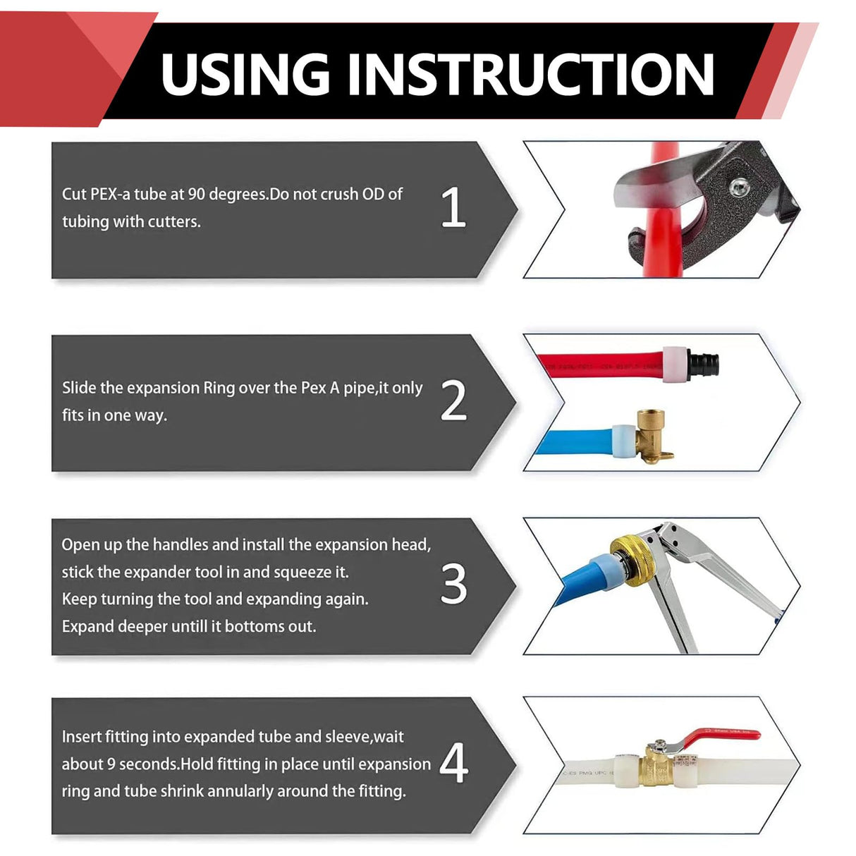 EFIELD 3/4 Inch 100 ft Pex A Pipe/Tubing BLUE Color for Potable Water-Plumbing Application with a Pipe Cutter EFIELD