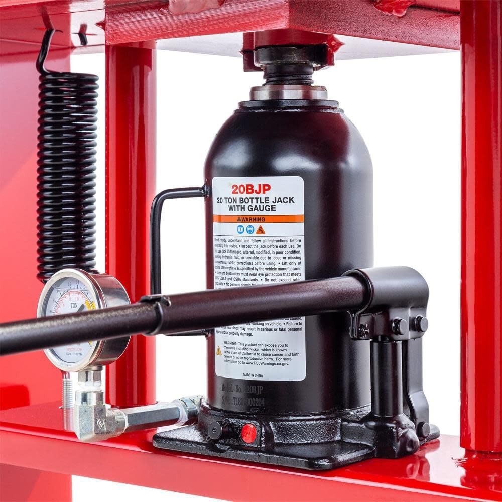 Sunex 5720 Fully-Welded Manual Hydraulic Shop Press, 20 Tons Sunex Tools