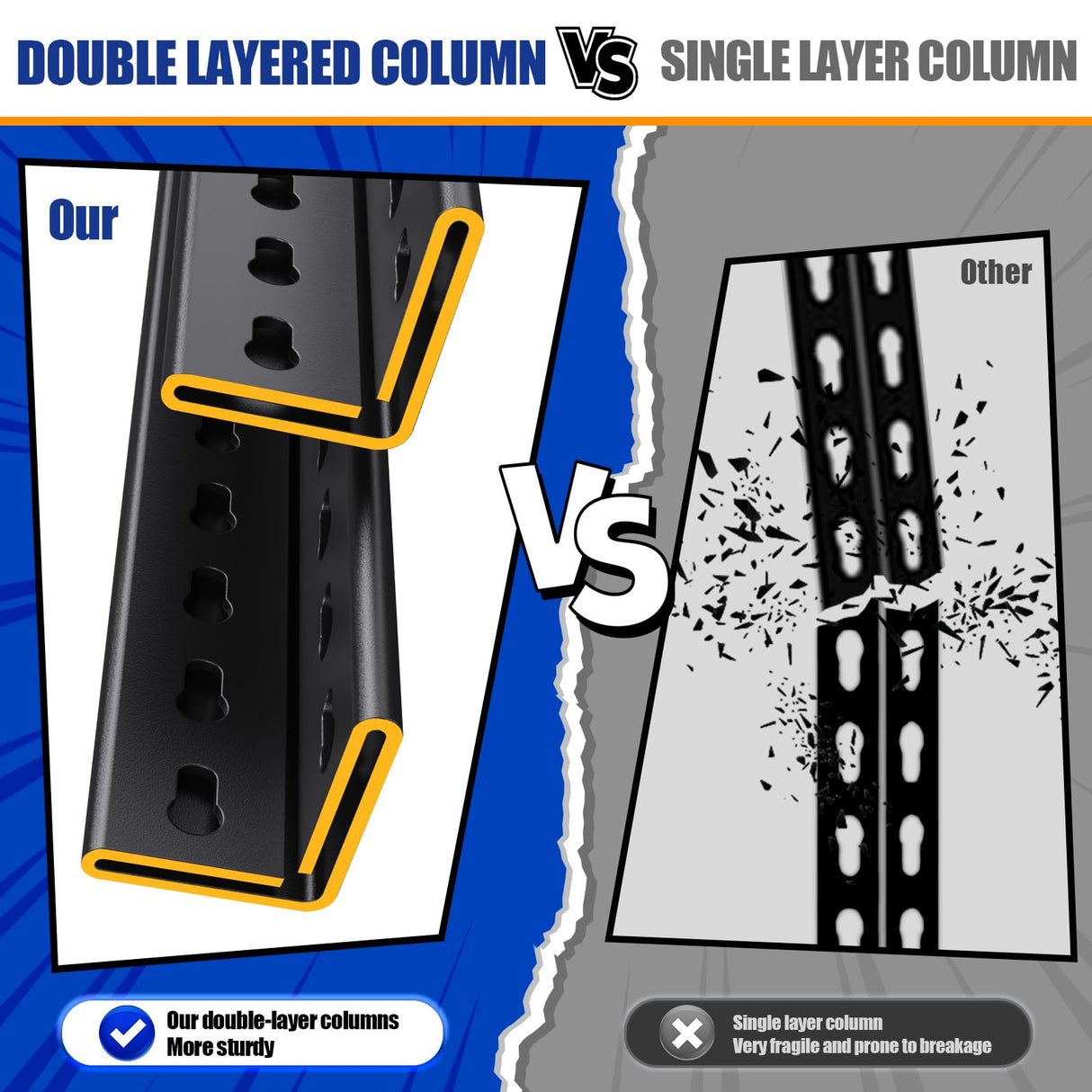 LLIIFFEE Garage Shelving,5 Tier Metal Shelving Unit,Adjustable Storage Shelves Rack,3500LBS Heavy Duty Garage Shelves,Office,Warehouse,Basement,Black (72''H x 59.1''W x 19.7''D) LLIIFFEE