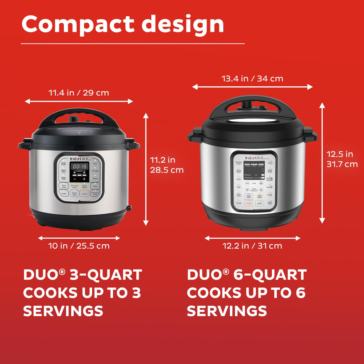 Instant Pot Duo 7-in-1 Mini Electric Pressure Cooker, Slow Rice Cooker, Steamer, Sauté, Yogurt Maker, Warmer & Sterilizer, Includes Free App with over 1900 Recipes, Stainless Steel, 3 Quart Instant Pot