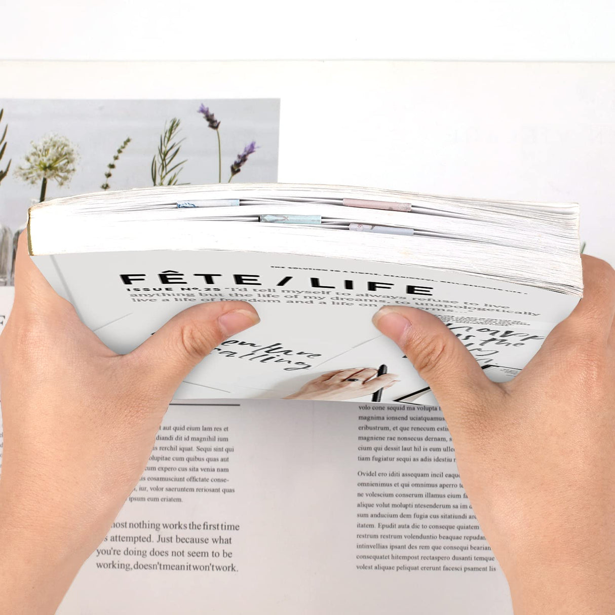 15 Pieces Bookmarks, Magnetic Bookmarks for Women, Page Markers for Students Teachers Reading (Floral Style) Joyberg