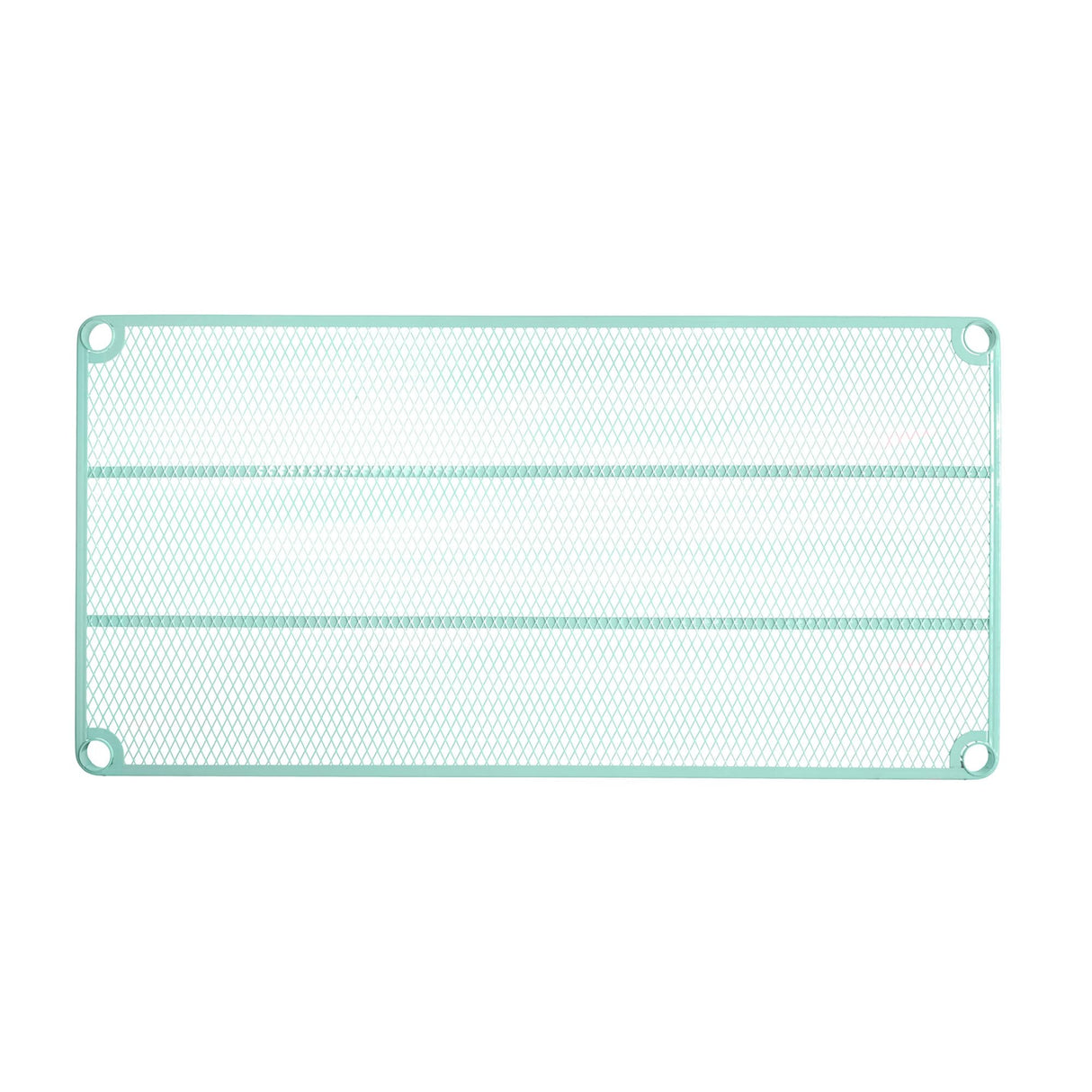 Design Ideas MeshWorks Metal Storage Utility Wood Top Shelving Unit Rack for Garage and Kitchen Storage, 35.4” x 17.7” x 63”, Sage Green Design Ideas