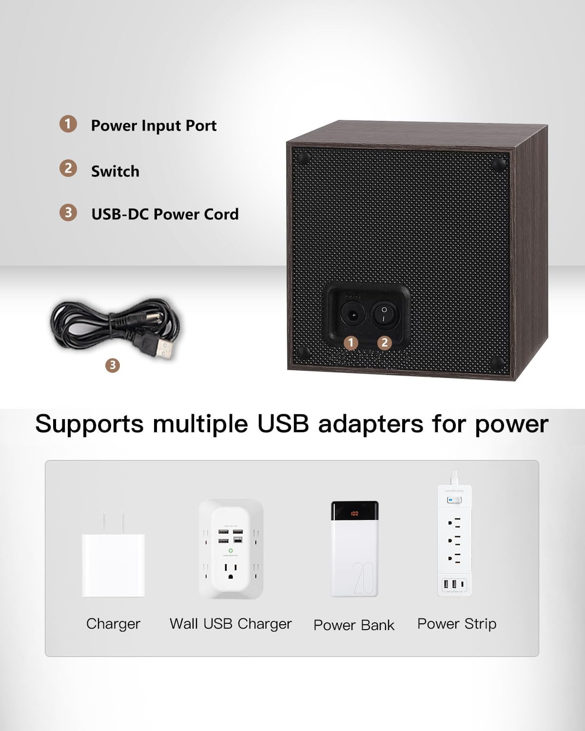 UnaMela Watch Winder for Automatic Watches: Automatic Single Watch Winder Box in Walnut Wood for Men and Women USB Powered UnaMela