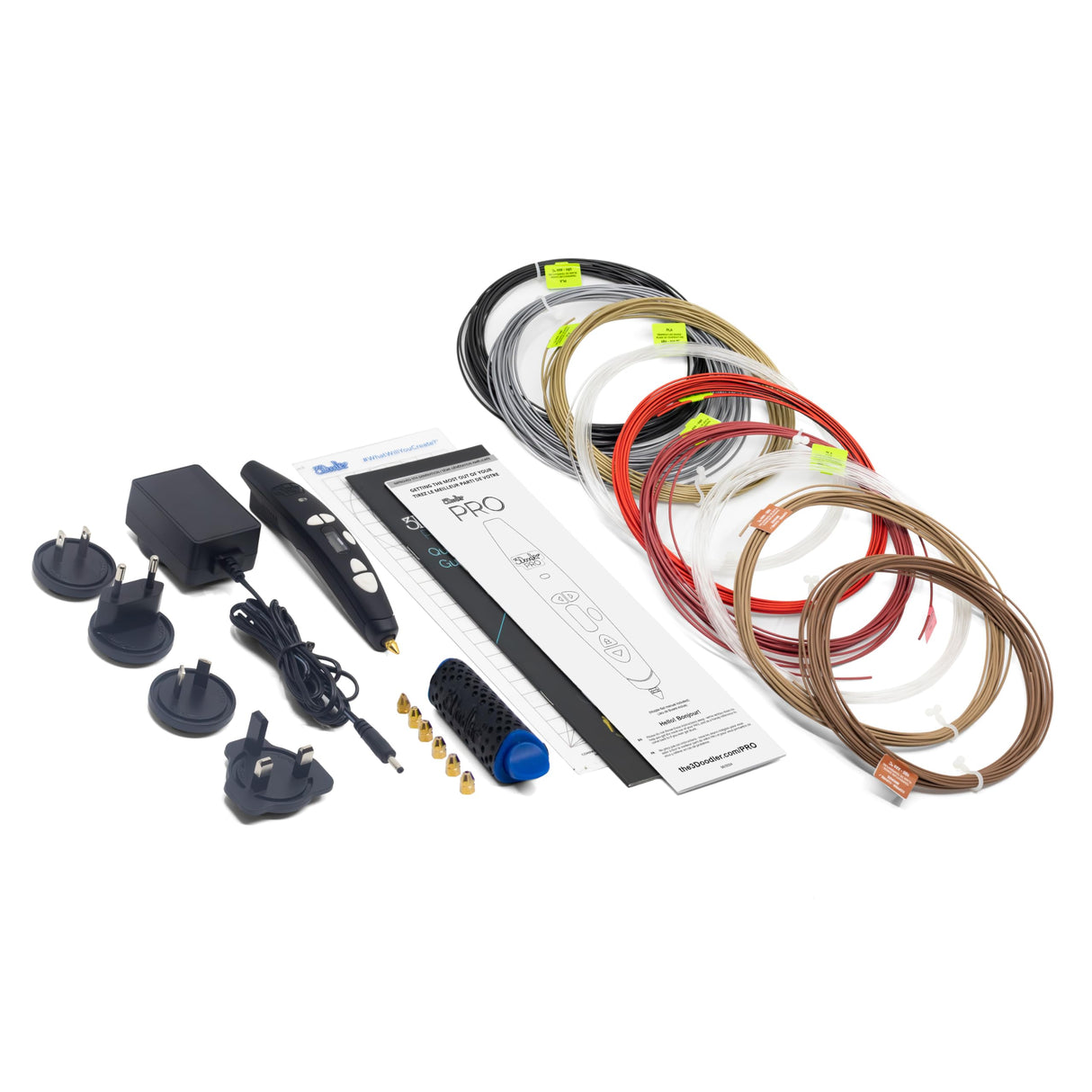 3Doodler PRO(2025) 3D Printing Pen, Design and Prototyping Tool for Creative Professionals, Includes Speciality Plastic Materials, Interchangable Nozzle Set and More 3Doodler