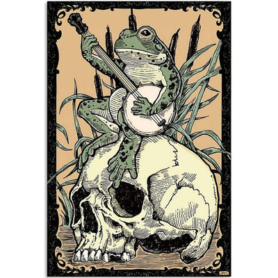 FORLAND Frog Diamond Painting Kits for Adults Beginners - 5D DIY Skull Full Drill Diamond Kits Painting Crafts for Home Wall Decor, Diamond Art Kits,12x16inch