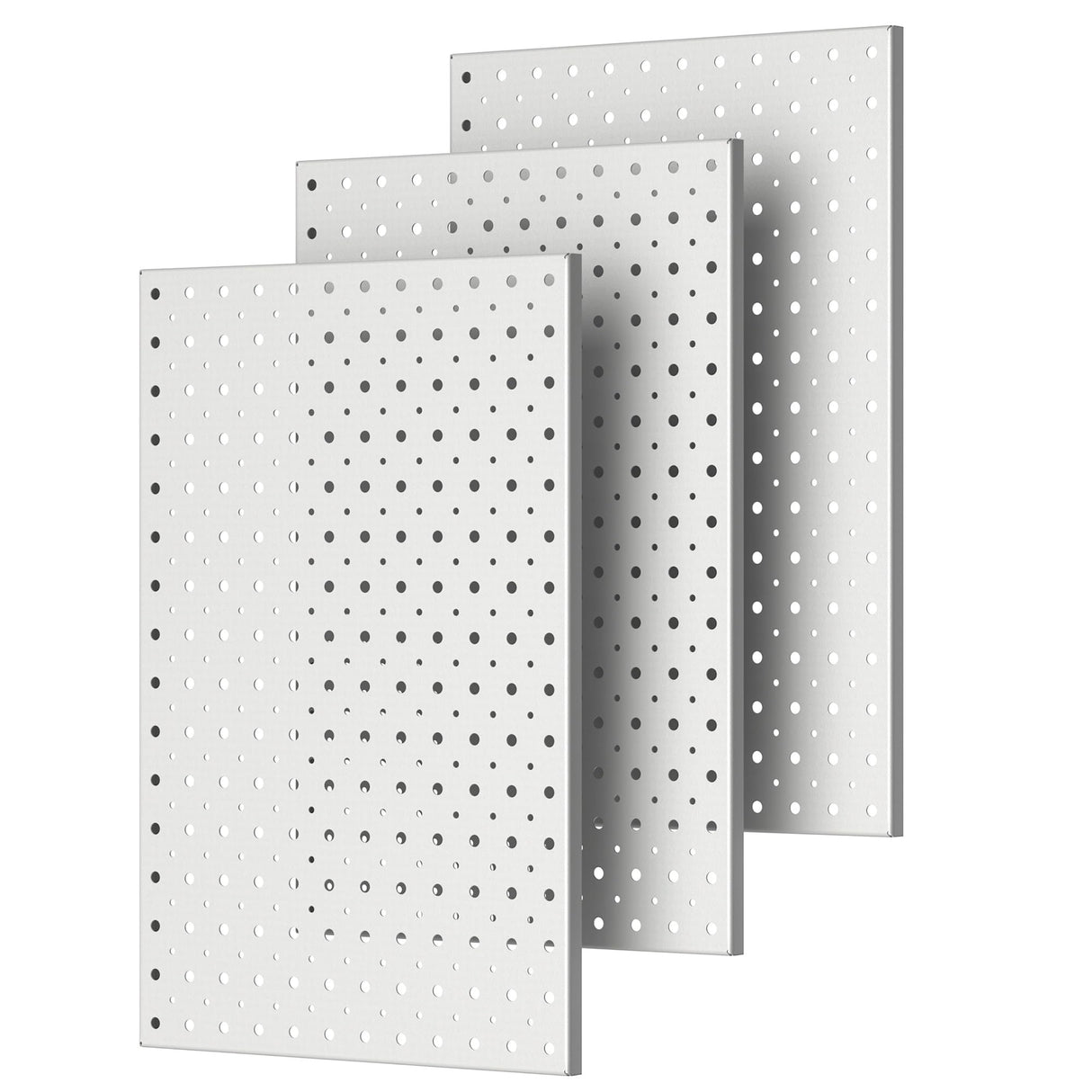 Pegboard Smith Metal Pegboard Panels, 16" x 12" Heavy-Duty Wall Peg Boards for Garage Tool Storage, Pegboard Organizer System (Pack of 3, Gray) Pegboard Smith