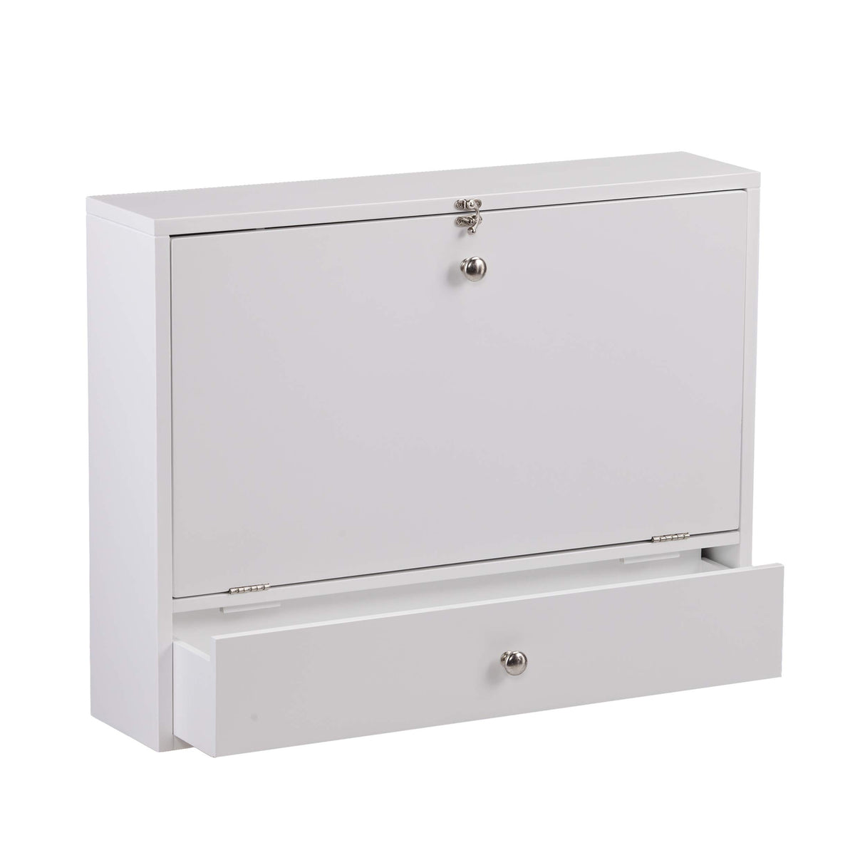 SEI Furniture Willingham Wall Mount Folding Desk, White SEI Furniture