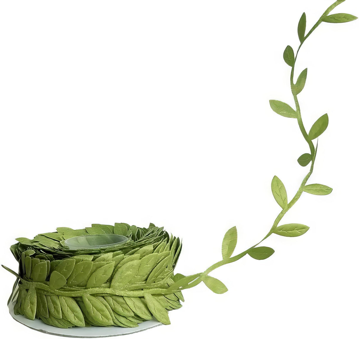 Leaf Ribbon 20 Yard Fabric Ribbons Roll Green Leaf Tape 1" Width Artificial Olive Trim Tape for Gift Wrapping Craft DIY Killer's Instinct Outdoors