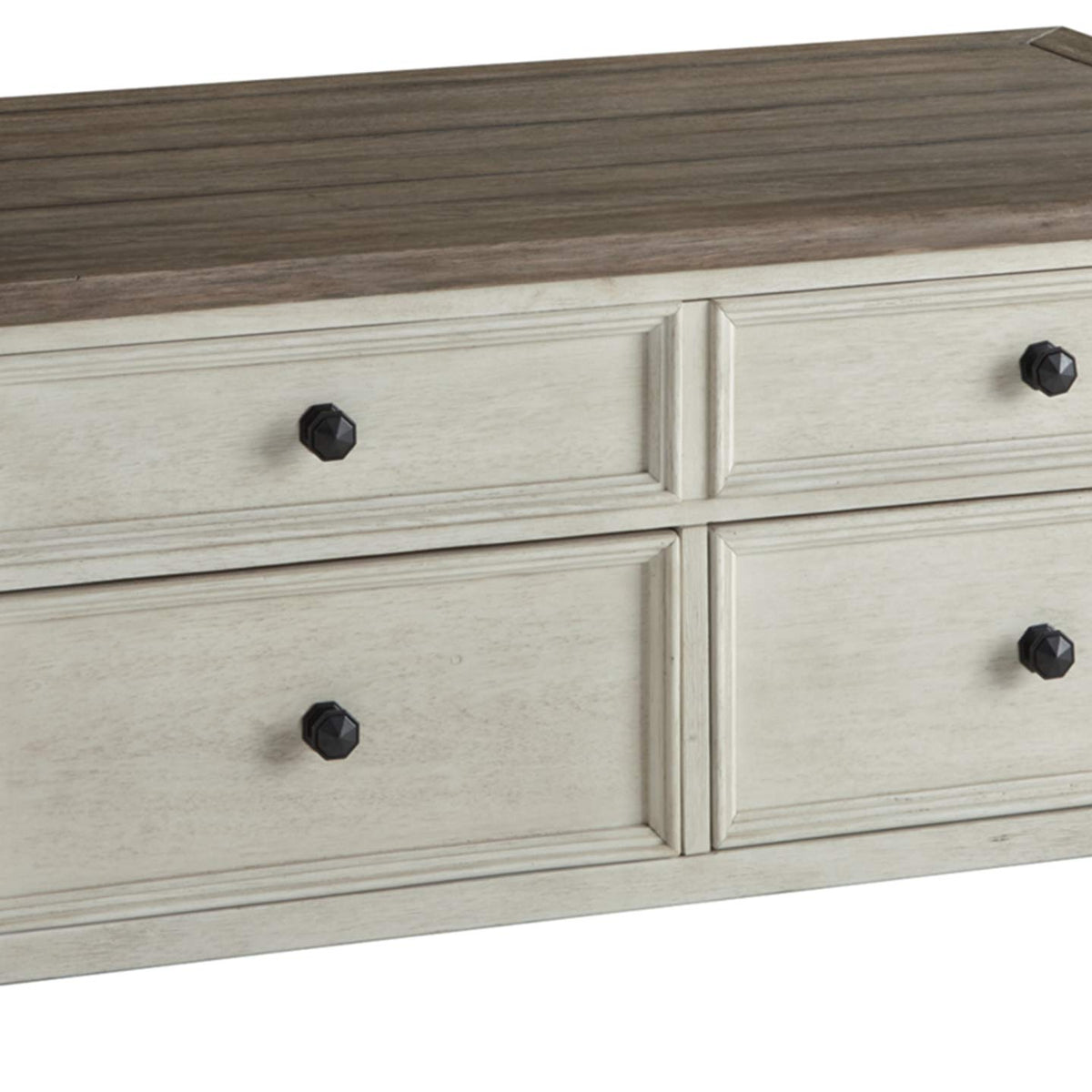 Signature Design by Ashley Bolanburg Farmhouse Lift Top Coffee Table w ...