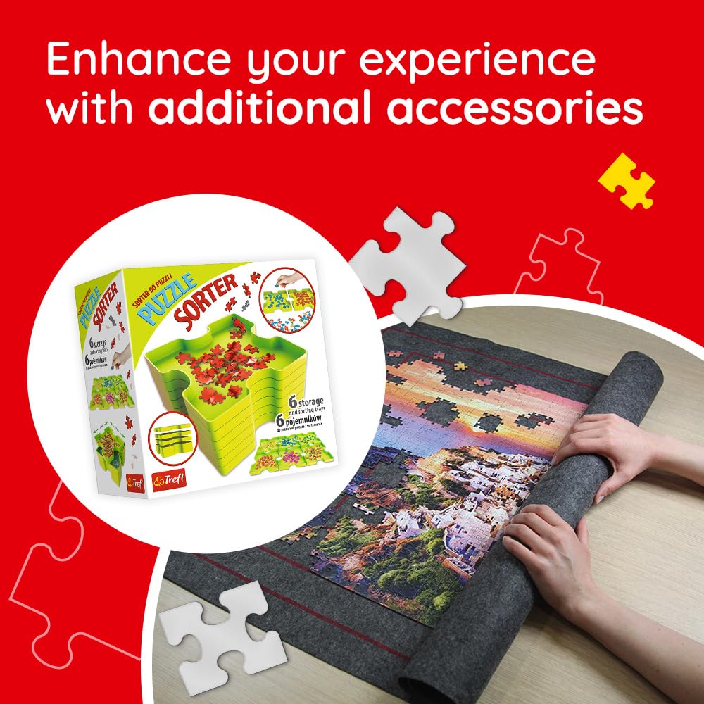 Trefl Sunset Paris Skyline - 1000 Piece Jigsaw Puzzle 27"x19" DIY Puzzle, Creative Fun, Classic Puzzle for Adults and Children from 12 Years Old Trefl