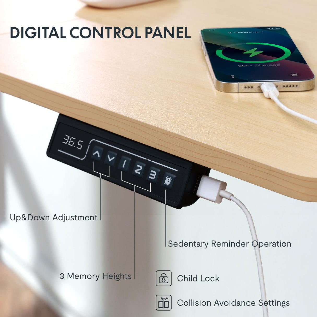 FLEXISPOT 63'' L Shaped Standing Desk with Drawers, Adjustable Height Desk with Shelves, Large Corner Stand Up Desk with Headphone Hooks for Home Office, Light Wood Grain Top+ White Frame FLEXISPOT