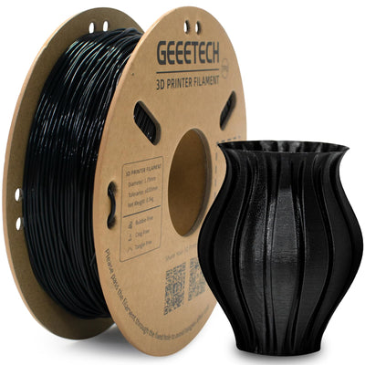 Geeetech TPU Filament 1.75mm, 500g (1.1lbs) Spool – 95A Flexible 3D Filament with High Elasticity, Dimensional Accuracy ±0.02mm, Fits Most FDM Printers, Black