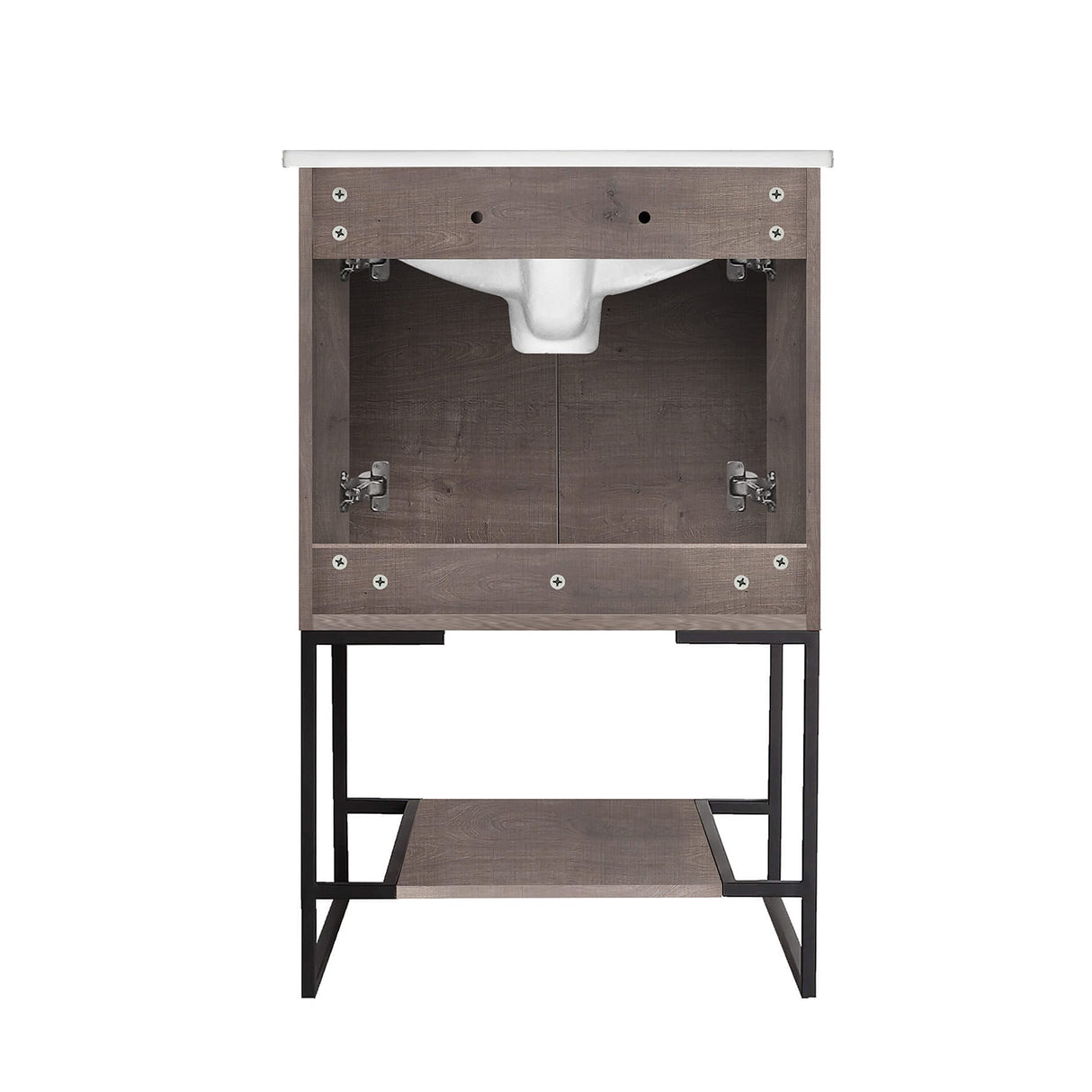 Fine Fixtures 20 Inch Bathroom Vanity with Sink - Modern Knob Free Design, Elegant Space-Saving Solution for Your Bathroom - Durable, Bathroom Vanities for a Contemporary Look - Urbania Collection Fine Fixtures