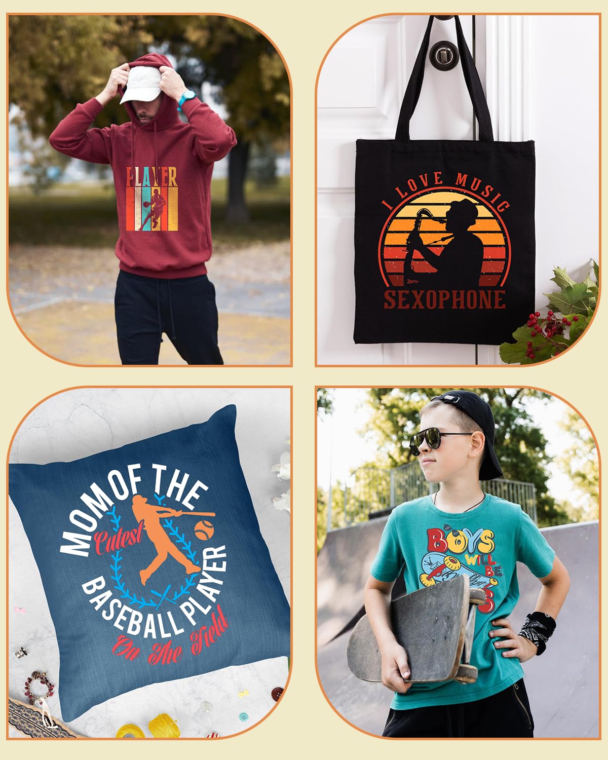 Lzerking Sublimation Htv for Dark Fabric 6 Pack 12" x 10" Matte Sublimation Vinyl for Cotton Shirts, Bags, Gifts, Easy Subli Heat Transfer Vinyl Compatible with Cricut, Siser Romeo Cutting Machines Lzerking