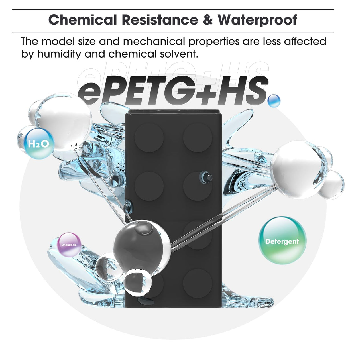 eSUN High Speed Upgraded PETG Filament 1.75mm, High Toughness 3D Printer Filament Speedy PETG for Fast Printing, 1KG Spool (2.2 LBS) 3D Printing Filament for 3D Printers, Solid Grey eSUN