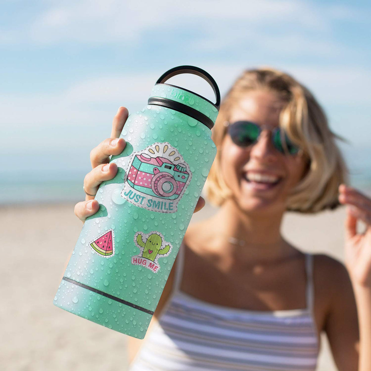 A-SUB 25 Sheets Vinyl Sticker Paper for Inkjet Printer - Glossy Printable Vinyl 8.5x11 Inch Waterproof Sticker Paper for DIY Any Decal You Like A-SUB