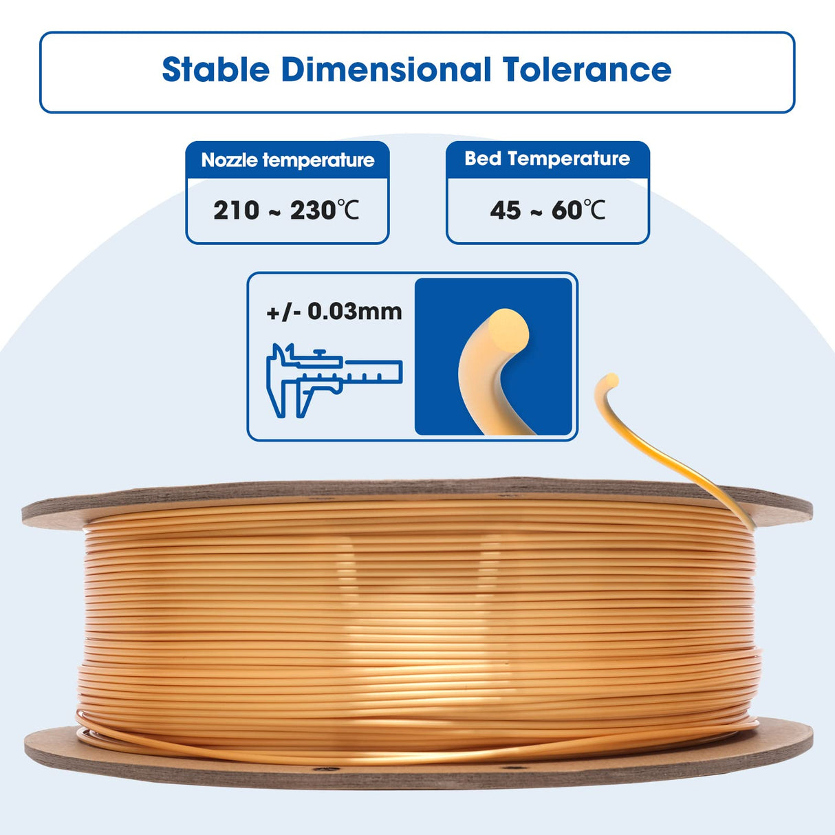 3DHoJor Silk PLA Filament 1.75mm, PLA Filament 1.75mm Silk Shiny 3D Printer Filament, 1kg*4 Cardboard Spool, Dimensional Accuracy +/- 0.03 mm, Fit Most FDM Printer(Silver+Gold+Copper+Bronze) 3DHoJor