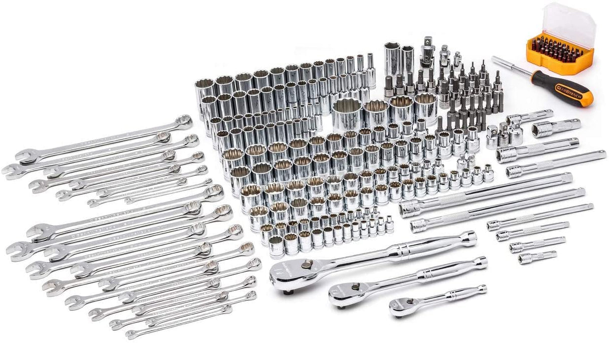 GEARWRENCH 243 Pc. 12 Pt. Mechanics Tool Set in 3 Drawer Storage Box - 80972 GEARWRENCH
