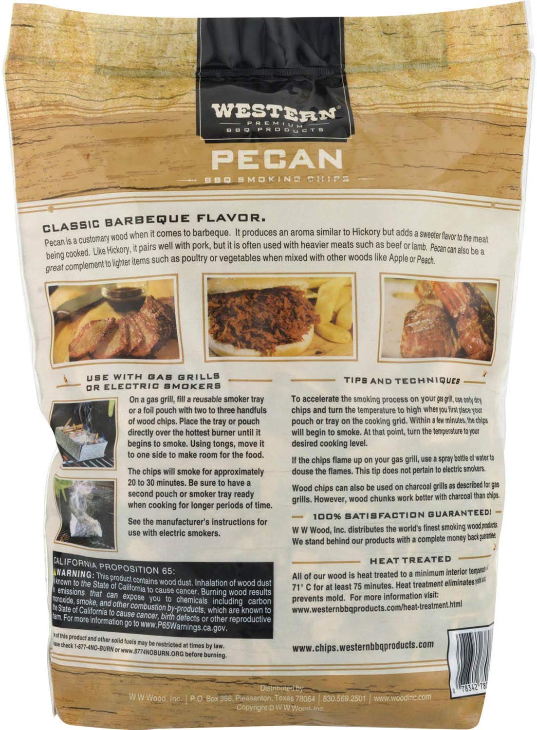 Ultimate Western BBQ Smoking Wood Chips Variety Pack Bundle (3)- Apple, Pecan, and Cherry Flavors Western BBQ Prodcuts