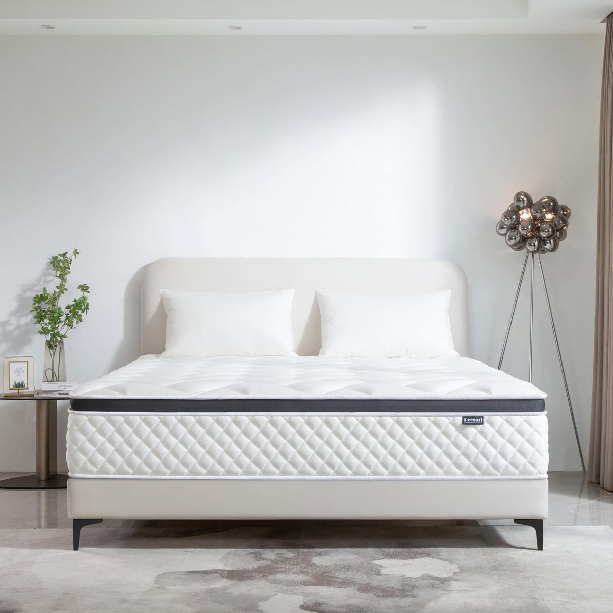 Deegari 14 Inch King Mattress, Cooling-Gel Memory Foam and Pocket Spring Hybrid Mattresses, King Bed Mattress in a Box, CertiPUR-US Certified, Medium Firm Deegari