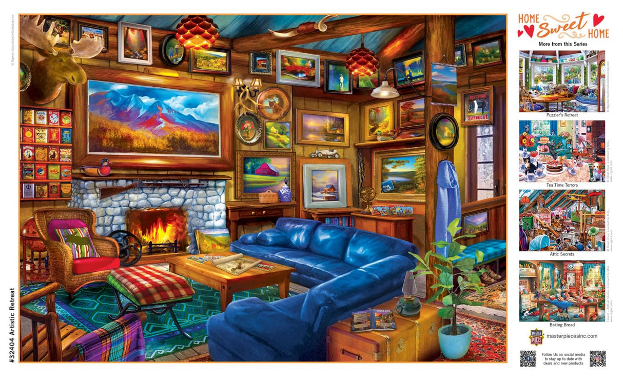 MasterPieces Home Sweet Home - Artistic Retreat 500 Piece Jigsaw Puzzle Masterpieces