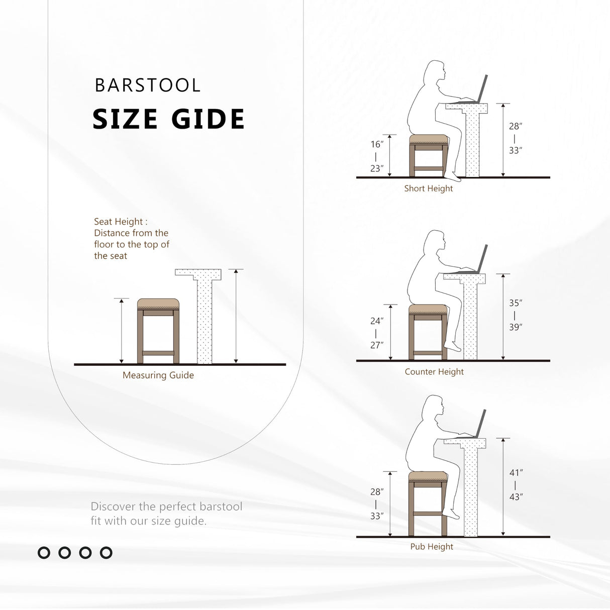 Lexicon Swivel Counter Height Bar Stools-Set-of-2, Modern Solid Wood Kitchen Stools Counter Height, High Back, Swivel Seat, Footrest for Kitchen Island, Easy Assembly, X-Back, 24" SH, White Lexicon