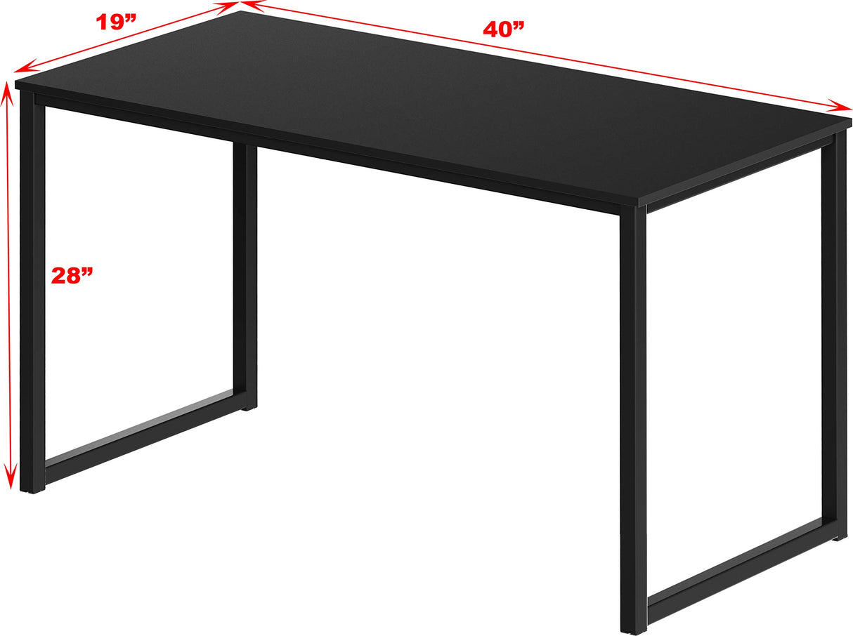 SHW Home Office 40-Inch Computer Desk, Black SHW