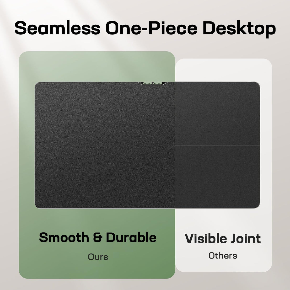 Marsail Electric Standing Desk with One-Piece Desktop,48 x 30 inch Height Adjustable Office Gaming Computer Desk with Deeper Tabletop,Home Office Stand up Desk with 4 Memory Presets, Desk for Bedroom Marsail