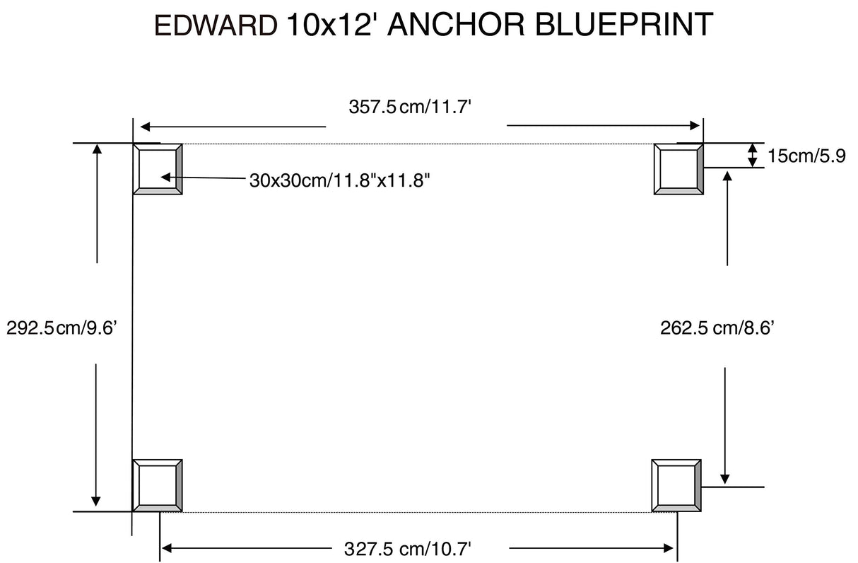 Kozyard Permanent Aluminum Hardtop Gazebo with Composite Polycarbonate Top for Outdoor Patio Lawn and Garden, Curtains and Netting Included (Edward 10ftx12ft) Kozyard