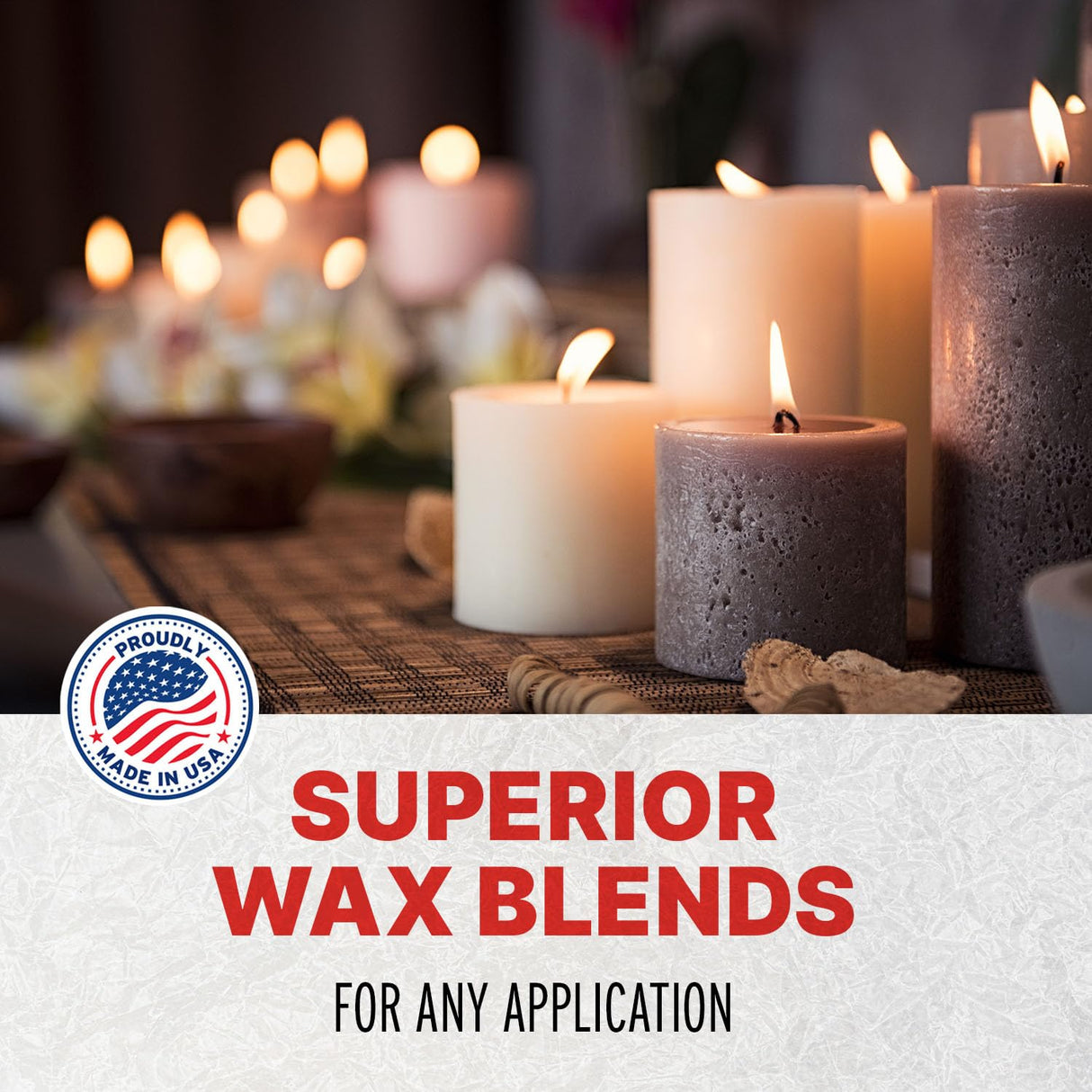Blended Waxes, Inc. Multi-Purpose Paraffin Wax for Candle Making, Easy-to-Use Bulk Pastilles, Ideal for Lubricating, Waterproofing, Canning & More, Premium Paraffin Wax Refills, 10 lb Pack BW Blended Waxes, Inc.