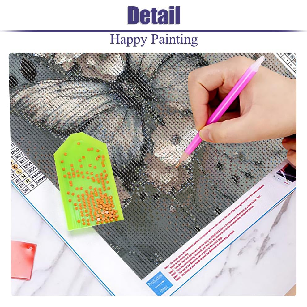 Diamond Art Kits for Adults, Butterfly Flower 5D DIY Diamond Painting Kit for Adults, Diamond Dots for Adults, Diamond Dots Painting Picture Art Craft for Home Wall Decor, 12x16 Inch Baiwanerxiang