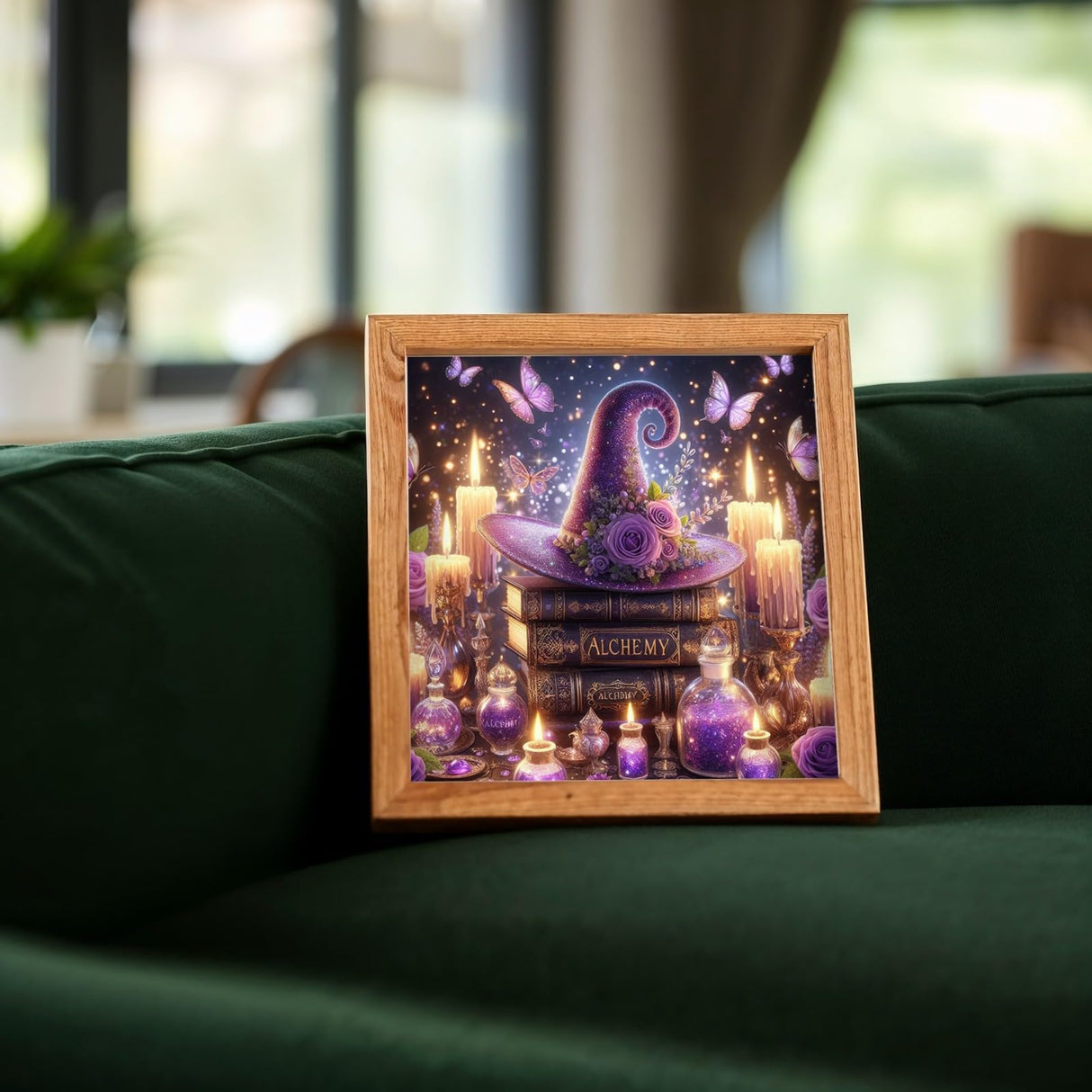 HKLIOPU Diamond Art Kits for Adults-Magic Books Diamond Painting Kits for Adults Beginners,5D DIY Full Drill Round Rhinestone Gem Art Crafts Paintings for Home Wall Decor 12"x12" HKLIOPU