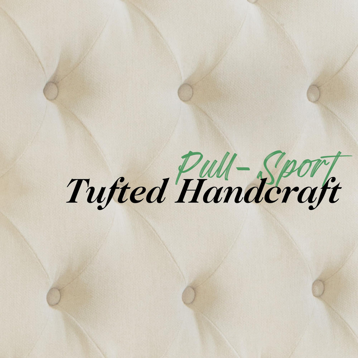 LUXOAK Solid Pine Wood King Bed Frame with 69" High Upholstered Headboard, Transitional Style Platform Bed, No Box Spring Needed & Easy Assembly, Button-Tufted Chenille Fabric, Antique Taupe LUXOAK