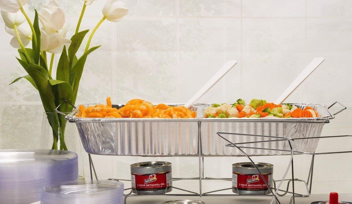 Nicole Home Collection Aluminum Pans With Lids Half Size 9x13 Extra Heavy Duty, Disposable Foil Pans For Baking (25 Sets) Nicole Home Collection